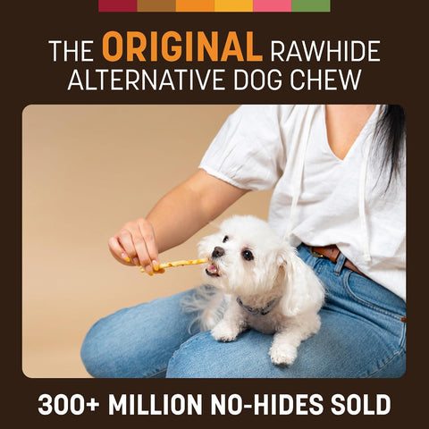 Earth Animal No Hide Stix - Rawhide Free Dog Chews Sticks 20 Count Chicken