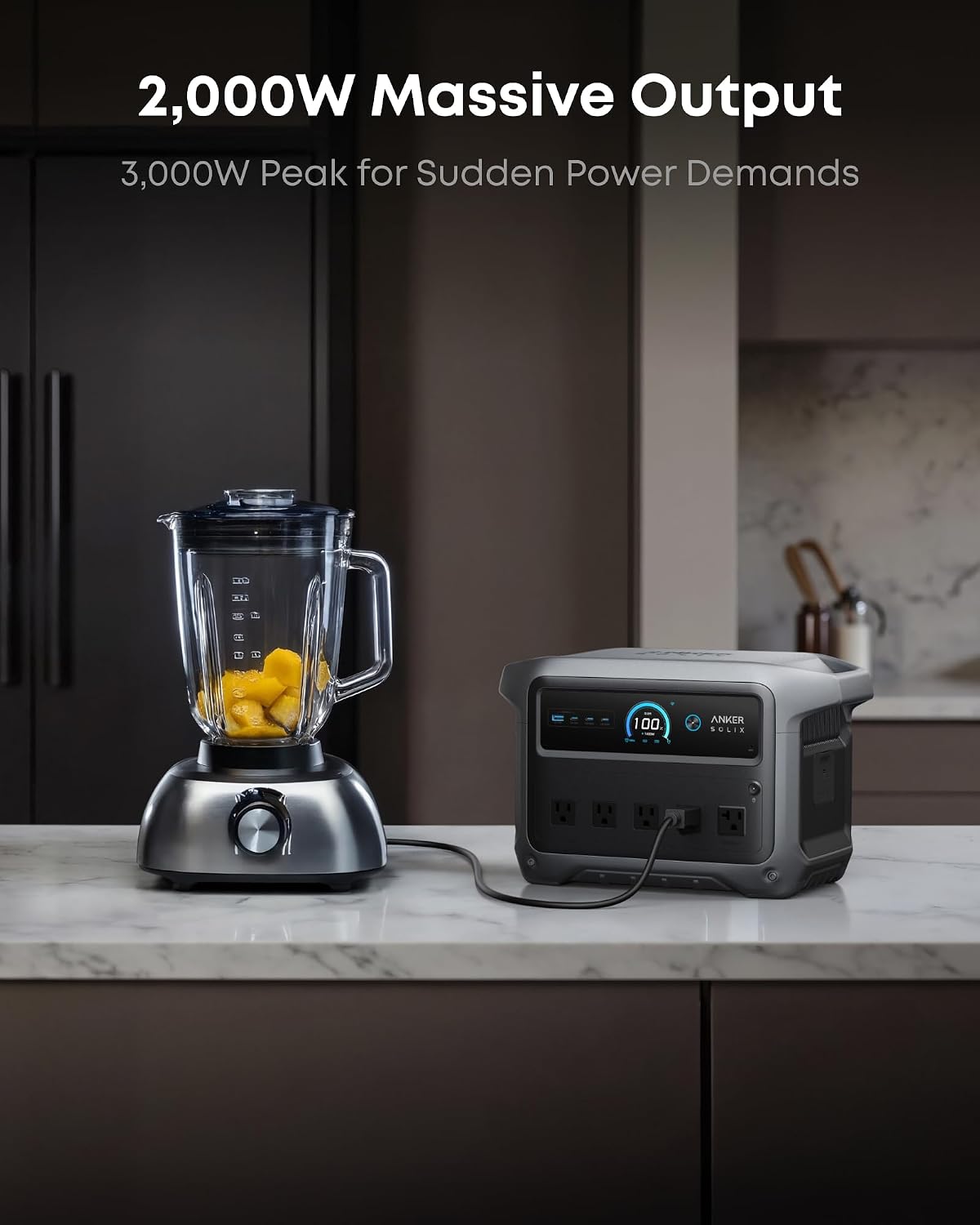 Anker SOLIX C1000 Gen 2 Portable Power Station with Alternator Charger