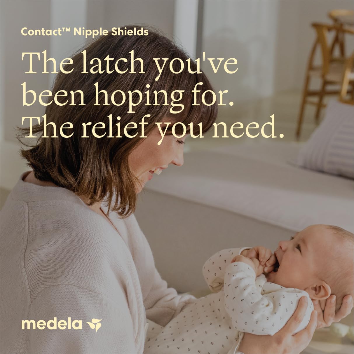 Medela Contact Nipple Shields, For Breastfeeding Comfort, Size M 20mm, 2ct