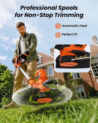 10 Pack Weed Eater String Compatible with Black+Decker, AF-100 0.065" 240ft