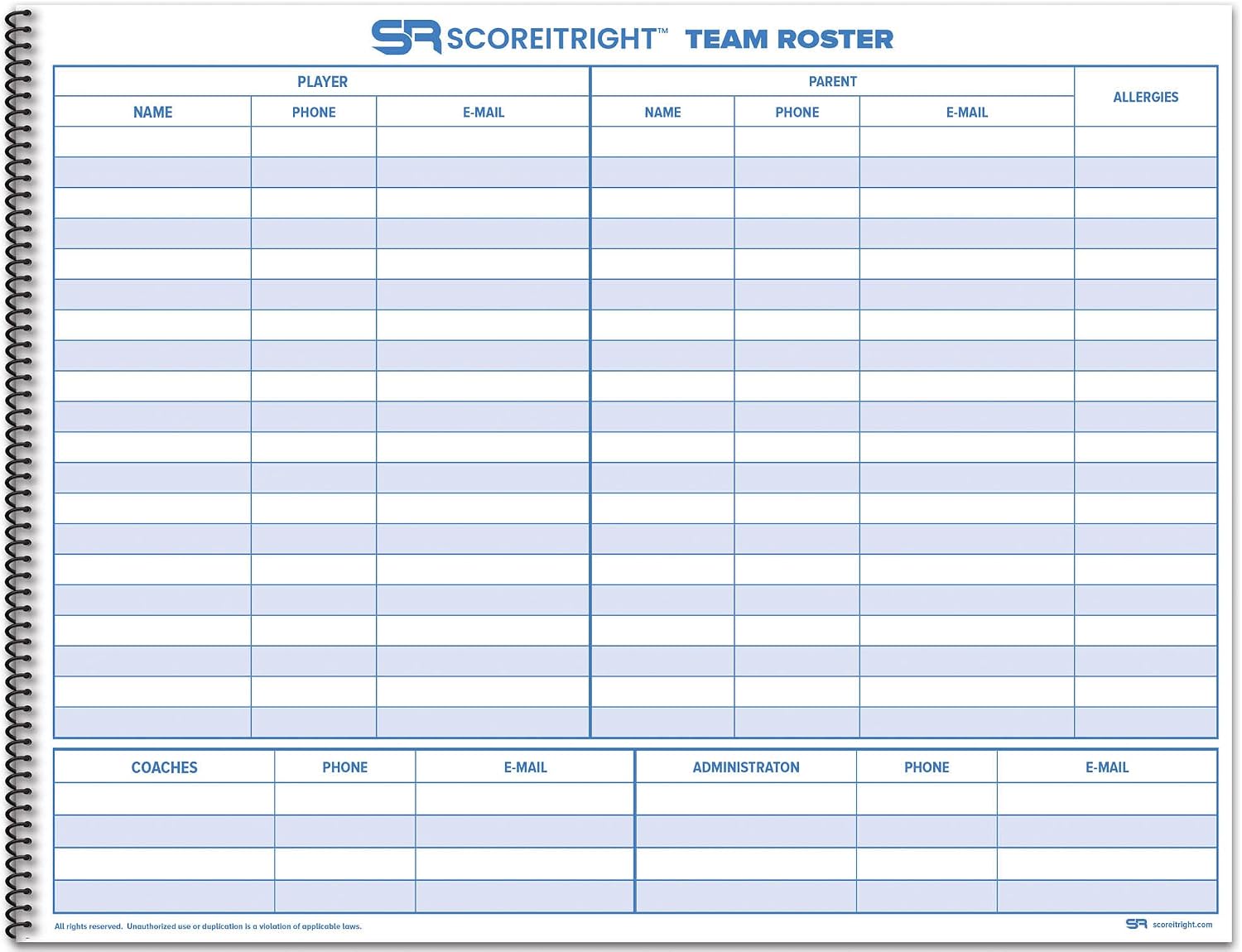 Score It Right Basketball Scorebook – 16-Player Men’s and Women’s Basketball Score Keeping Book – Basketball Game Score Book for Individual and Team Stats – 9.25 x 12-inch Hardcover Book