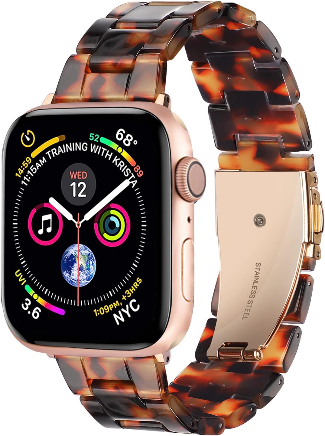 HOPO Resin Bands Compatible With Apple Watch Band iWatch Band For Women Men