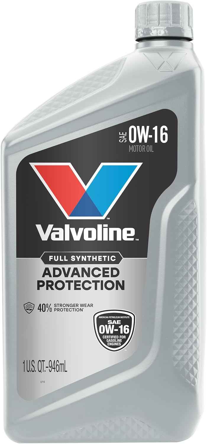 Valvoline Advanced Full Synthetic SAE 0W-16 Motor Oil 1 QT