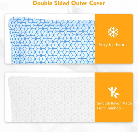 Love Attitude King Size Pillows, Shredded Memory Foam Pillows King 2 Pack