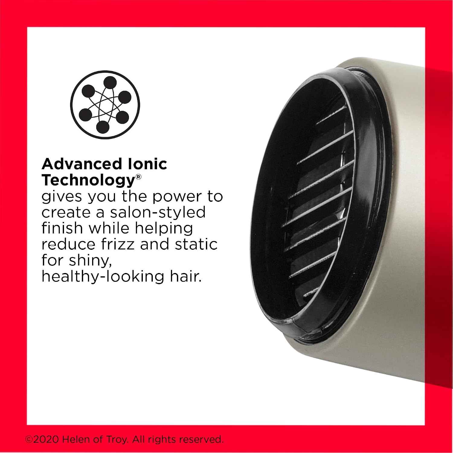 REVLON Turbo Hair Dryer | 1875 Watts of Maximum Shine, Fast Dry (Silver) | Built for Speed, Style & Shine, Fast Drying, Reduces Frizz, 3X Ceramic Coating