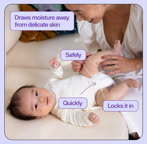 Freestyle BambooTek Diapers – (Size 4) Hyper Absorbent & Non-Toxic – Disposable Diapers for Sensitive Skin – Ultra Soft Diaper's (22-37 lbs) – 48 Count