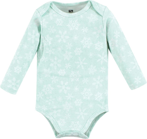 Hudson Baby baby-girls Cotton Long-sleeve Bodysuits 5-pack