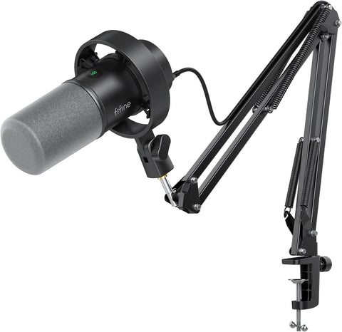 FIFINE AmpliTank K688CT Podcast Microphone Kit, USB/XLR Dynamic Vocal Mic