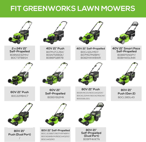Greenworks Replacement Lawn Mower Blade (21" Mowers : MO40L4413, MO40L03, MO48L4422)