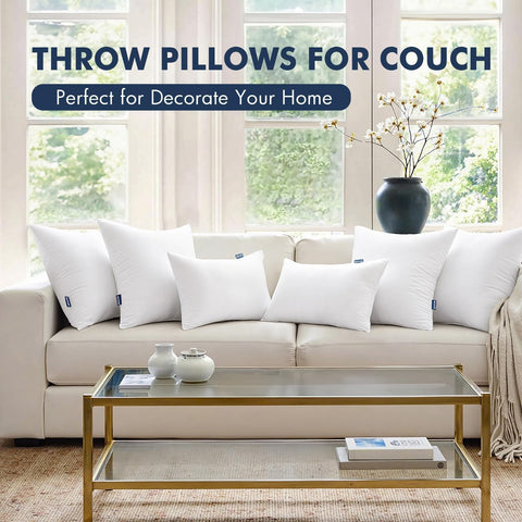 MIULEE 26x26 Euro Pillow Insert 1 Pack, Throw Pillows for Couch Bed