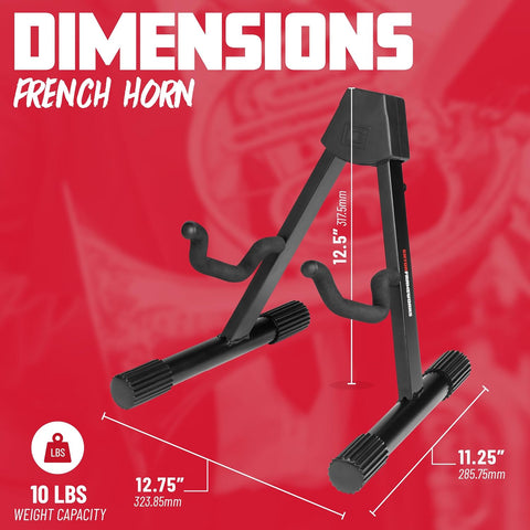 Gator Frameworks A- Frame Style Stand for Standard-Sized French Horns (GFW-BNO-FRHORN)