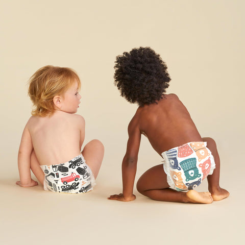 The Honest Company Clean Conscious Diapers | Plant-Based, Sustainable | Beary Cool + Big Trucks | Super Club Box, Size 6 (35+ lbs), 68 Count