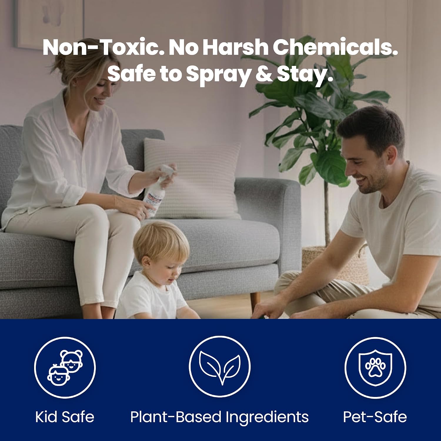 Mite-B-Gone Dust Mite Spray & Mite Killer for Home, Made in USA - 16 oz