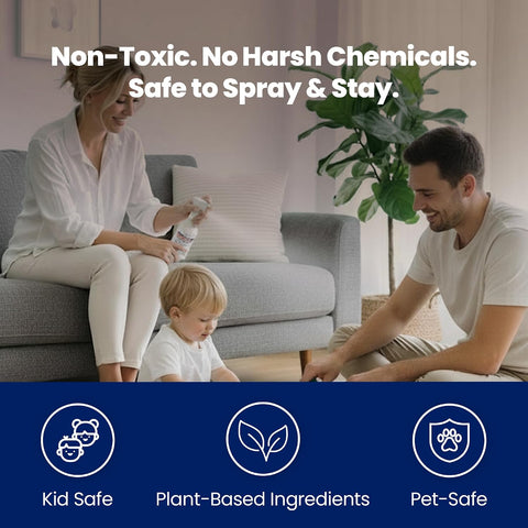 Mite-B-Gone Dust Mite Spray & Mite Killer for Home, Made in USA - 16 oz