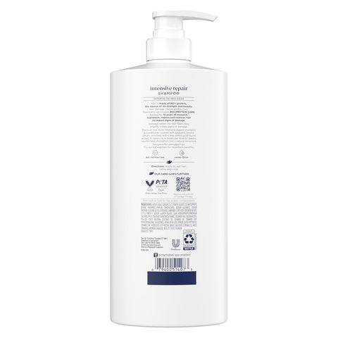 Dove Shampoo 4 Pack Intensive Repair for Damaged Hair with Bio-Protein Care Technology and Amino Serum 28 Fl Oz