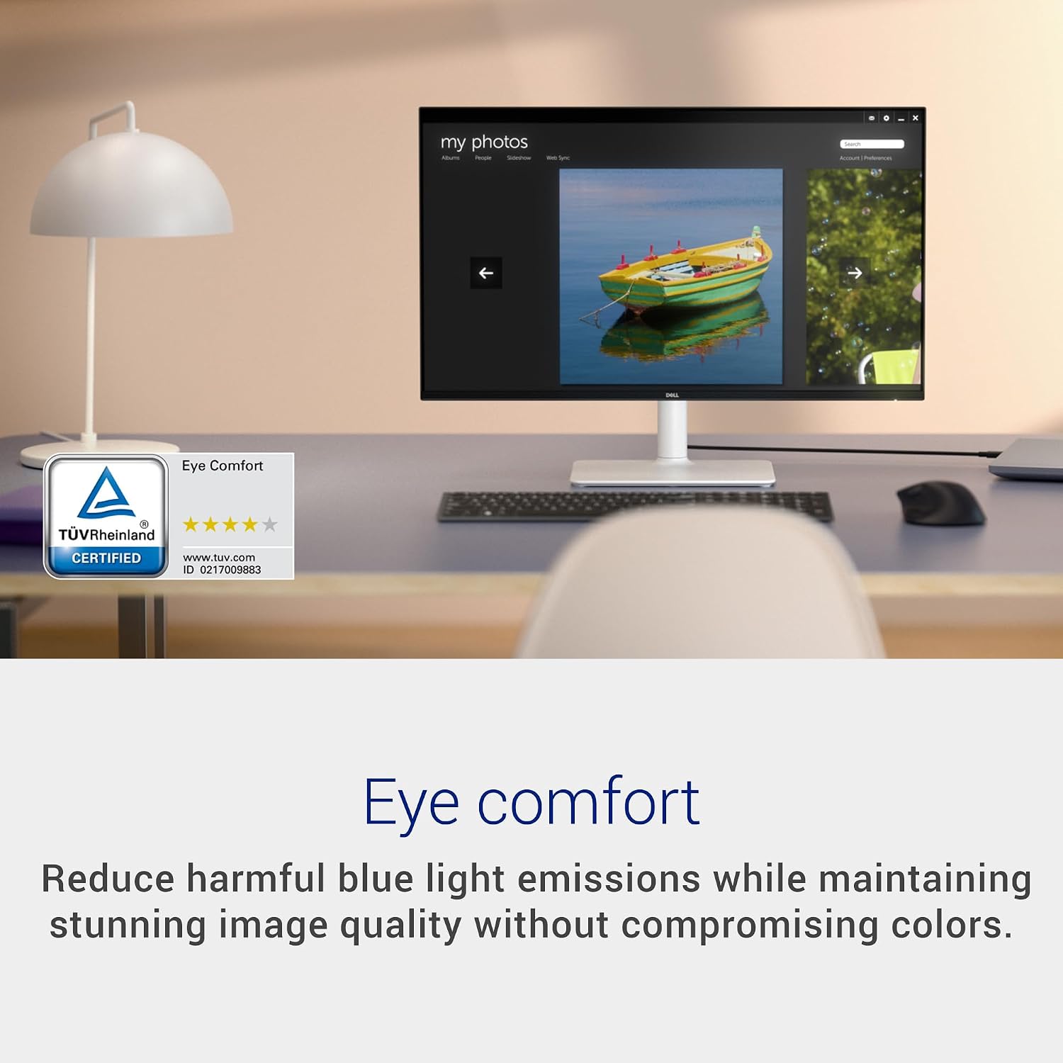 Dell 24 Plus Monitor - S2425HSM - 23.8-inch FHD (1920x1080) 144Hz 1ms Display, 2 x 3W Speakers, HDMI Connectivity, Height/Tilt/Pivot/Swivel Adjustability, AMD FreeSync - Ash White