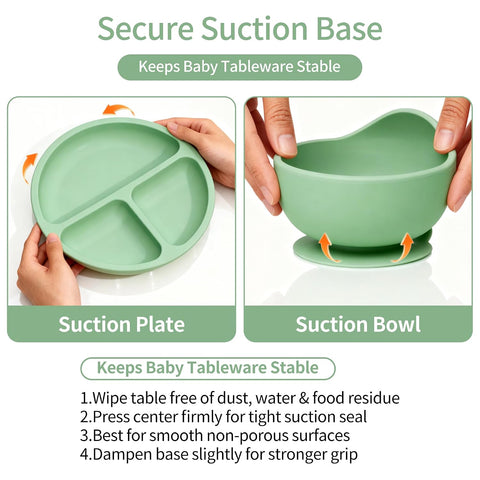 16PCS Silicone Baby Feeding Set, All-in-One for Starting Solids