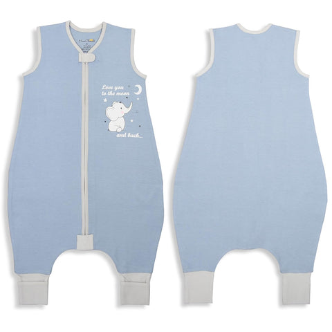 Organic Cotton Toddler Sleep Sack with Feet 1.0 TOG Wearable Blanket 1-Pack