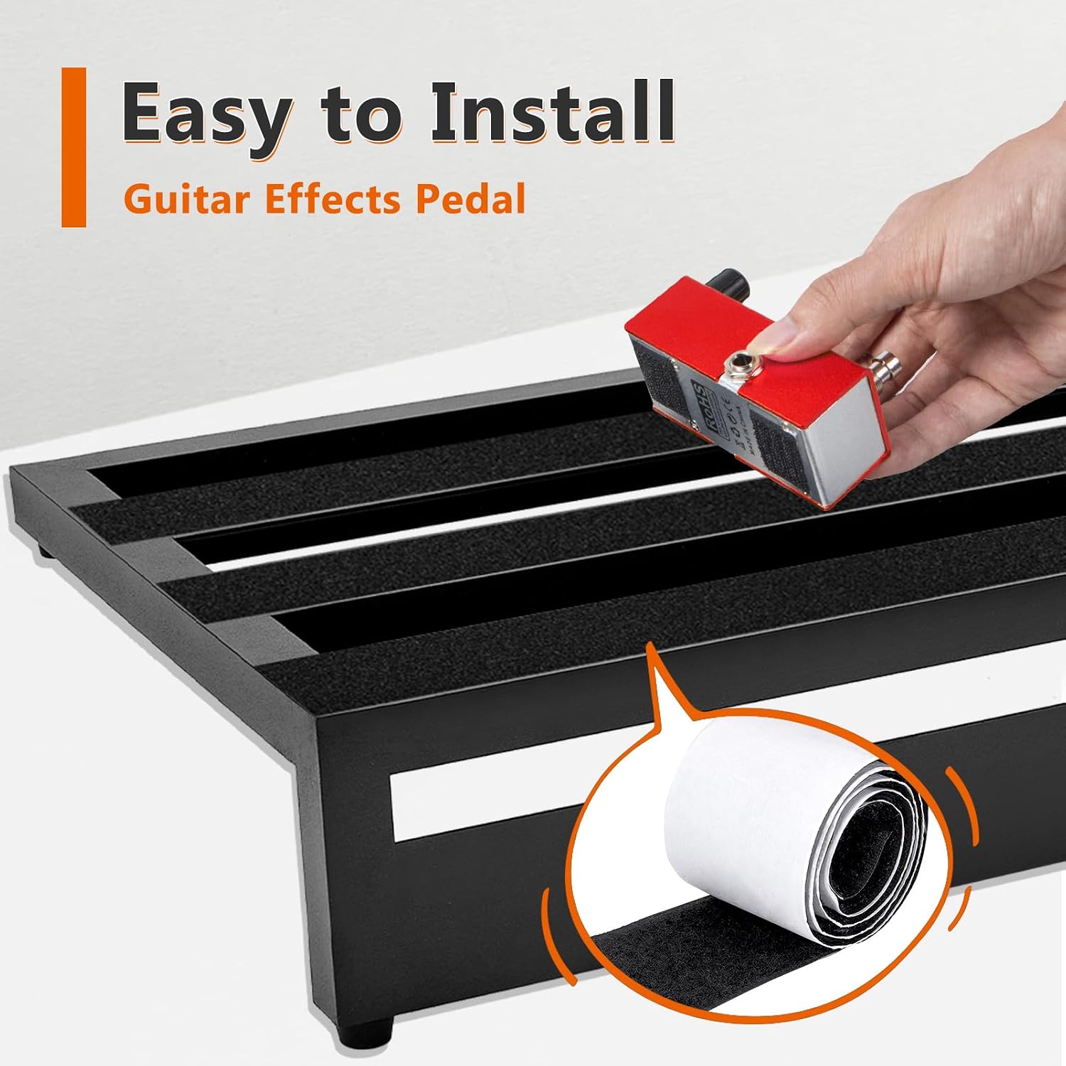 Guitar Pedal Board Aluminum Alloy pedalboards 19.7x11.4x3.93"