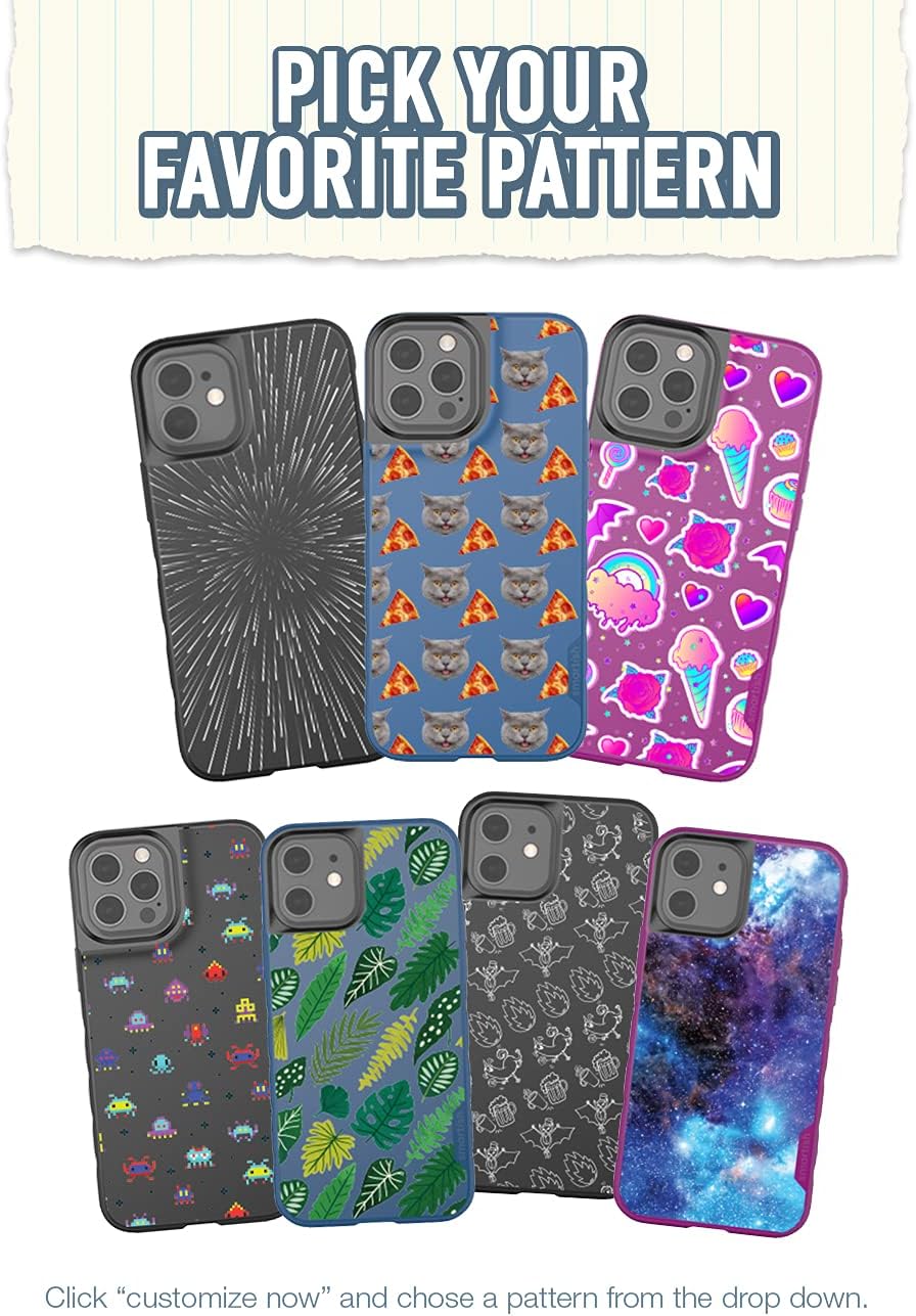 Smartish iPhone 12 Pro Max MagSafe Case, Gripmunk, Slim Grip, Custom Print