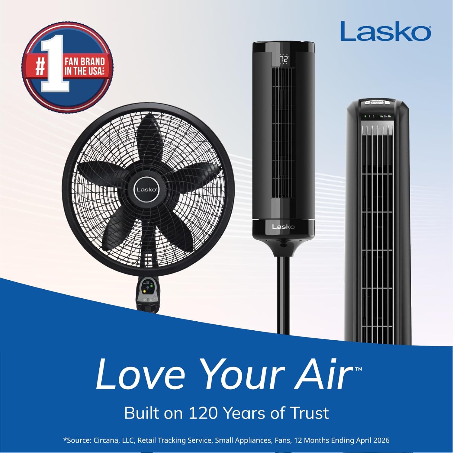 Lasko Pivoting High Velocity Portable Utility Fan - 12" - U12104 - Black