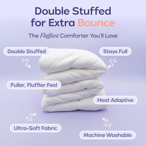Mellow Marshmellow Comforter Full/Queen, All-Season Temperature-Balancing