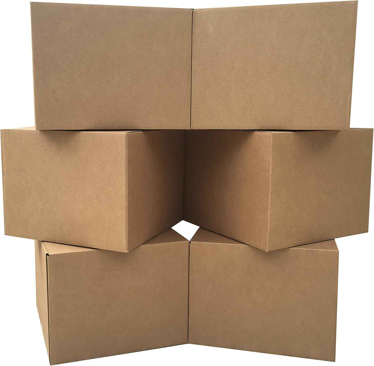 Large Moving Boxes 20'' x 20'' x 15'' (Pack of 6), Corrugated Cardboard Boxes for Packing, Shipping & Moving