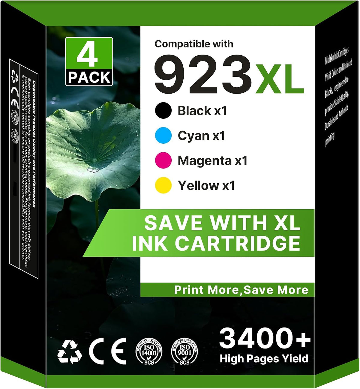 923XL 923 8130e Ink Cartridges Combo Pack for HP 923XL 923e Replacement