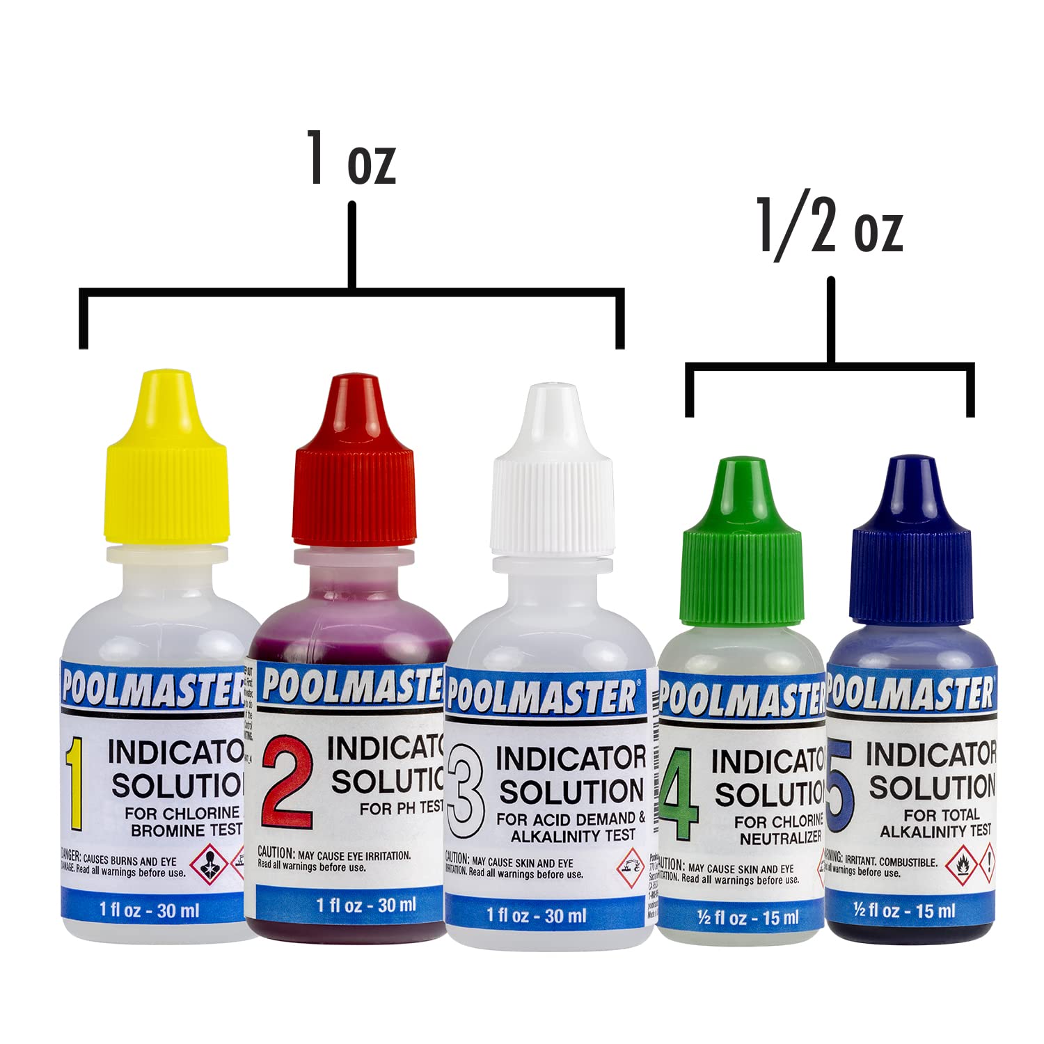 Poolmaster 5-Way Pool & Spa Water Test Kit with Liquid Reagents