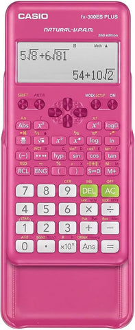 Casio FX-300ESPLSBPKWAIT Scientific Calculator, Pink