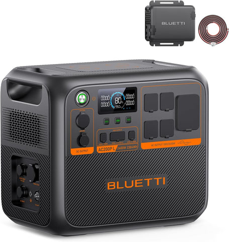 BLUETTI AC200PL Solar Generator & Charger 1 2304Wh Portable Power Station