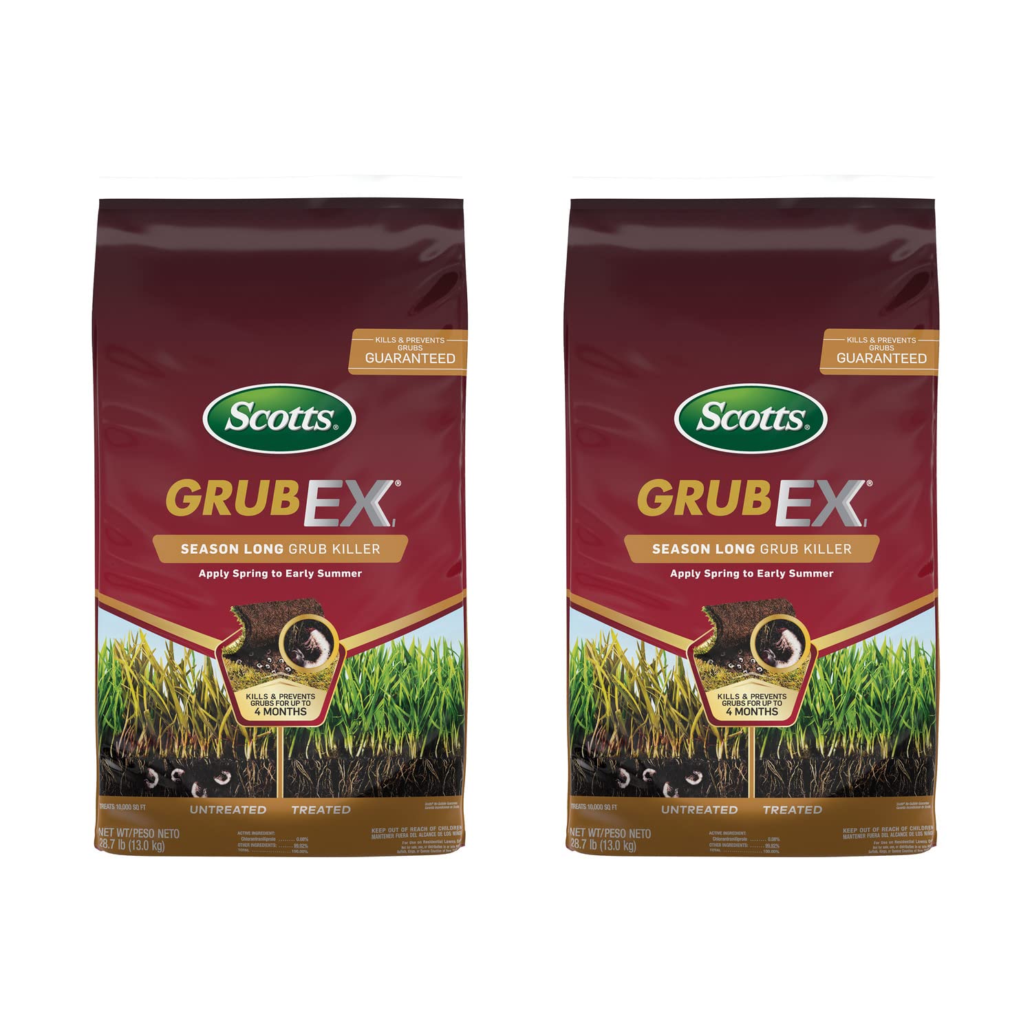 Scotts GrubEX1 Season Long Grub Killer, 28.7 lbs. (2-Pack)