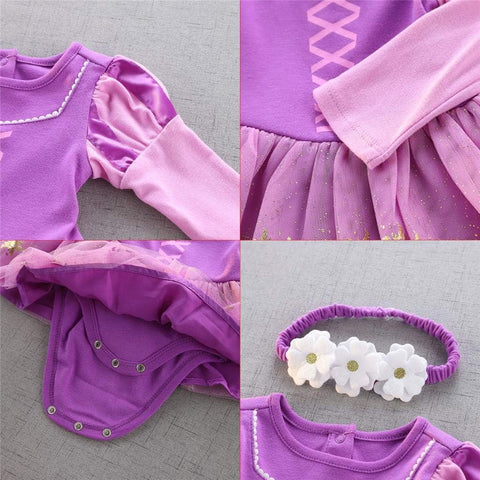 Dressy Daisy Baby Toddler Girls Princess Costume Romper with Headband