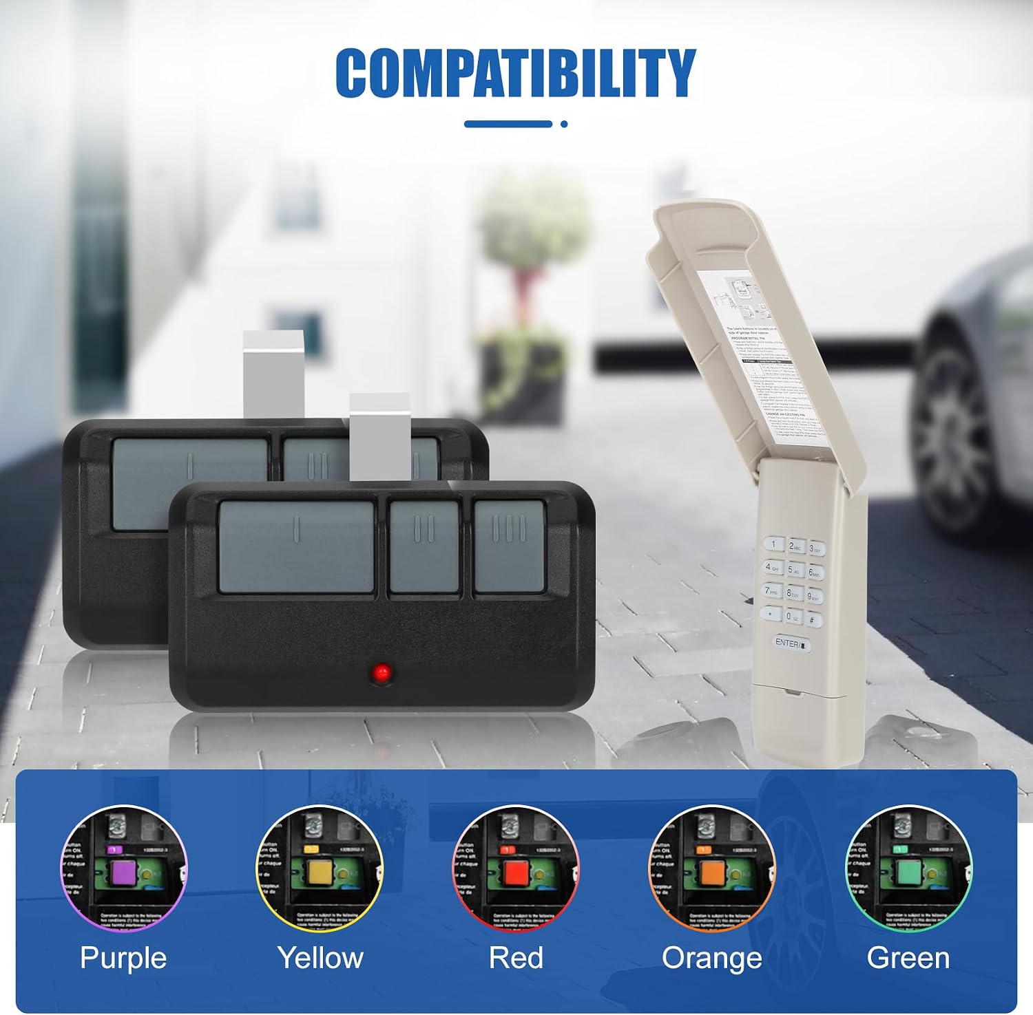 for liftmaster Chamberlain Universal Garage Door Opener Keypad Remote