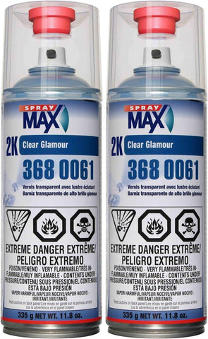 SprayMax USC 2k High Gloss Clearcoat Aerosol (4 PACK)