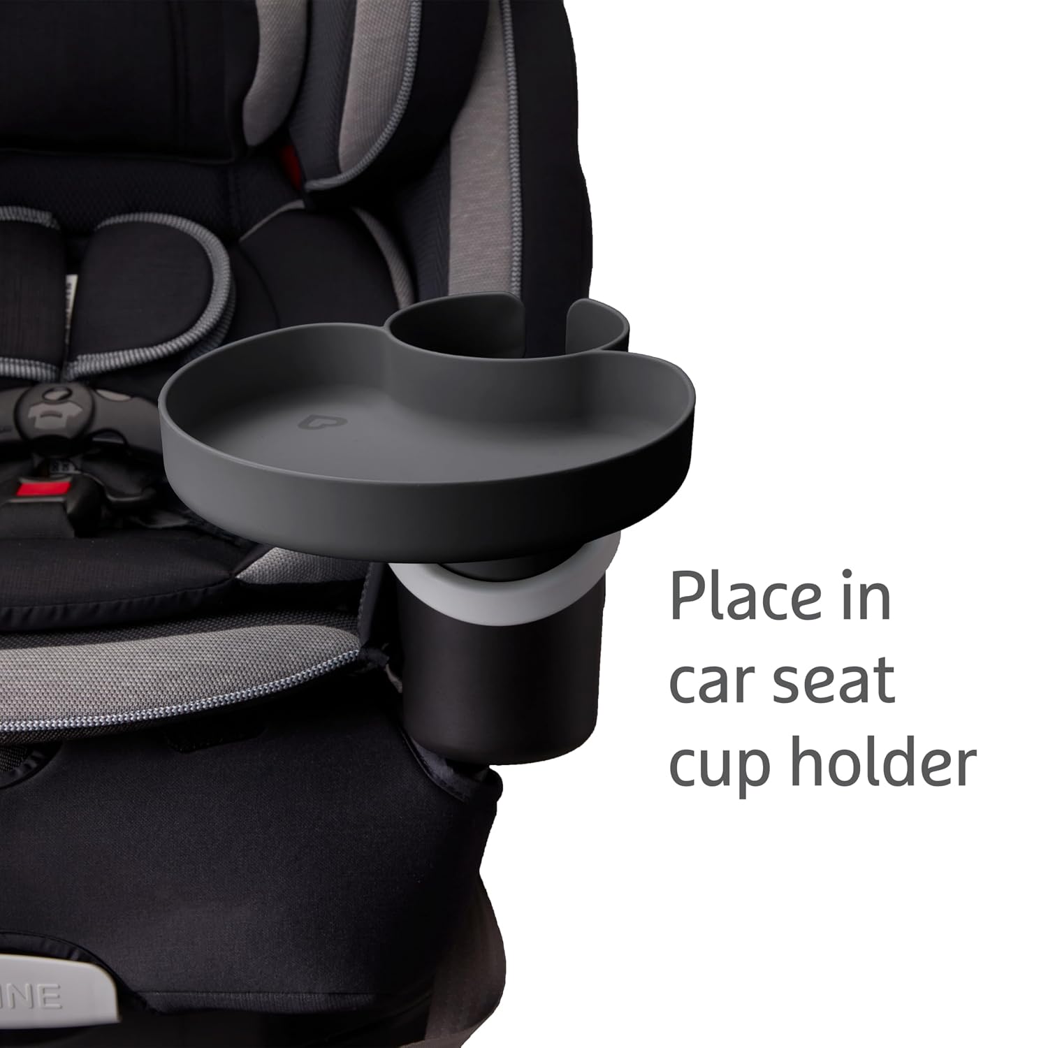 Munchkin® Car Seat Tray for Kids Travel with Cup Holder, Grey