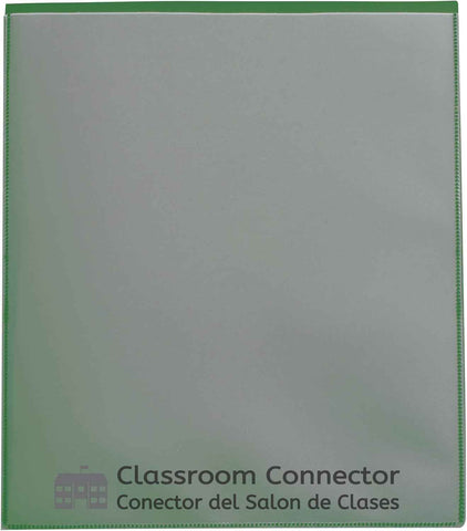 C-Line Classroom Connector School-to-Home Folders, Green, 25 per Box (32003)
