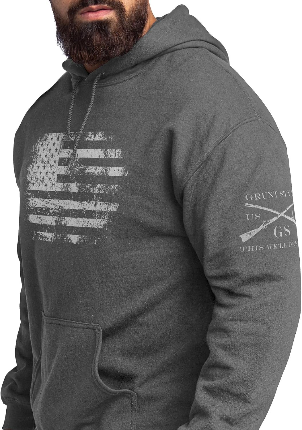 Grunt Style Vintage American Men's Graphic Hoodie