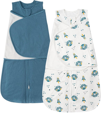 ZIGJOY Baby Swaddle Sleep Sack 0-12 Months, 1.0 TOG, 100% Cotton