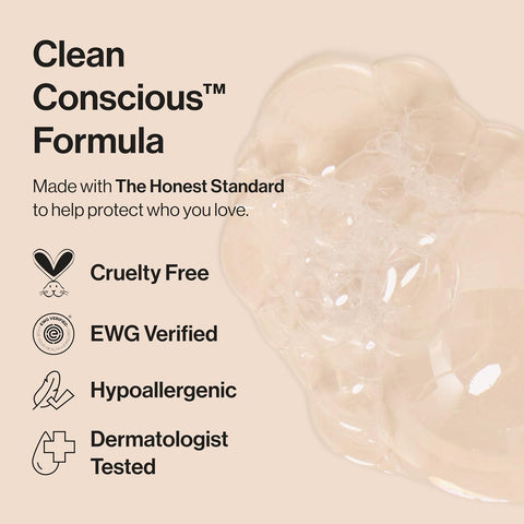 The Honest Company Bubble Bath, Hypoallergenic, Fragrance-Free, 12 fl oz