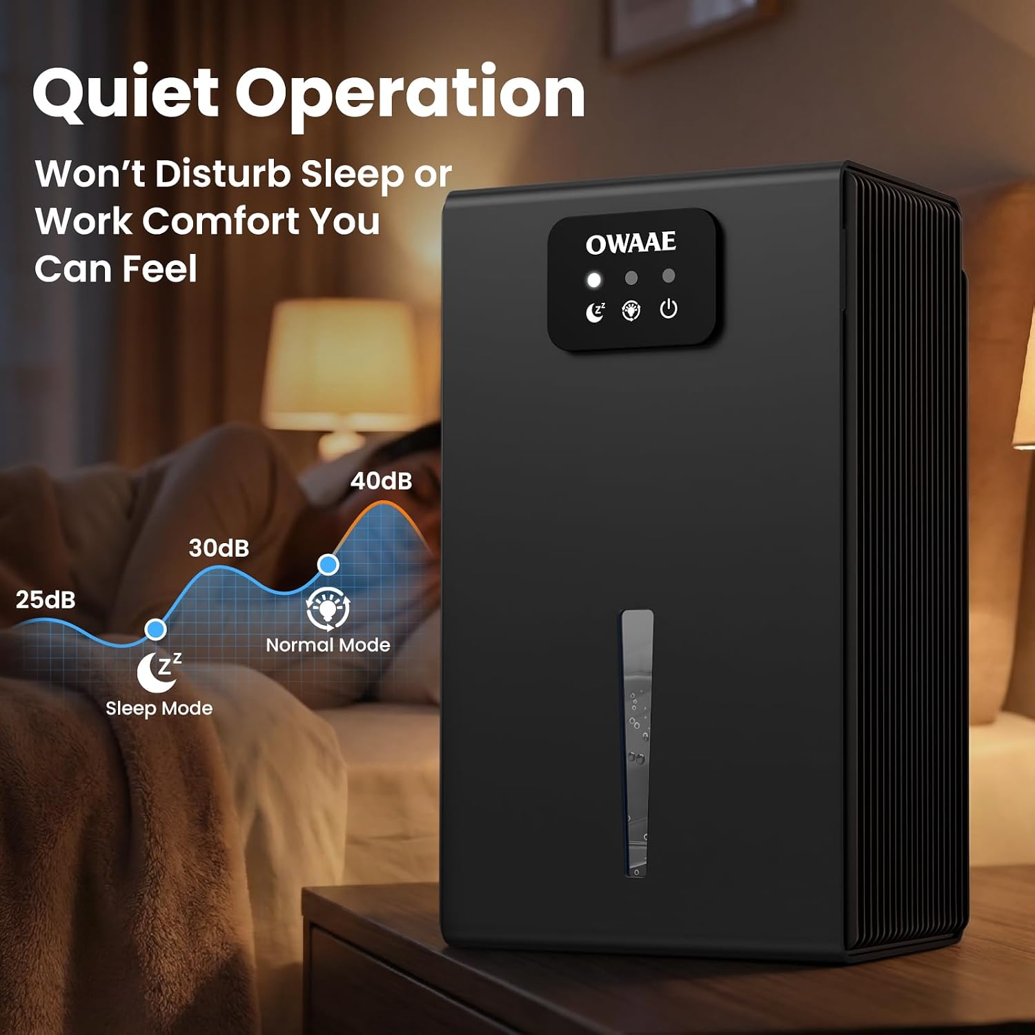 Dehumidifier for Home with Auto Shutoff Sleep Mode, 1000 Sq Ft