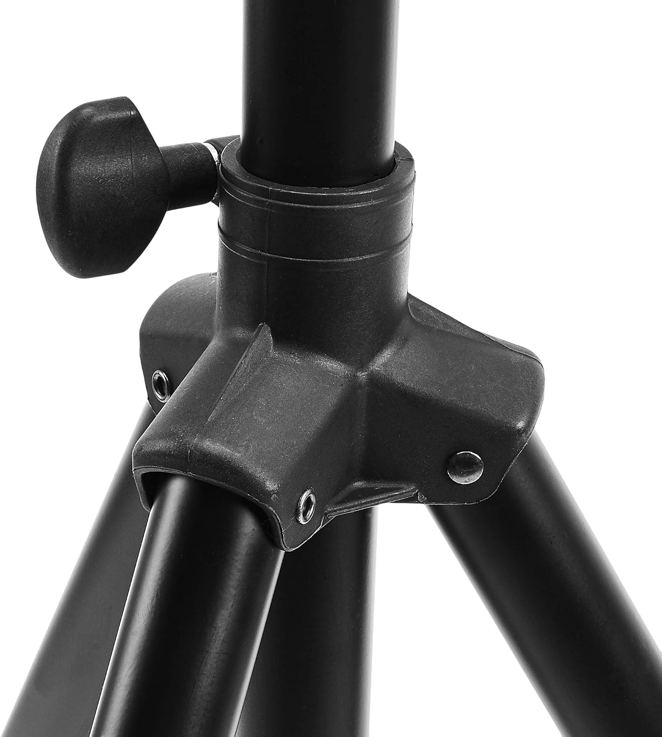 Amazon Basics Adjustable Height Tripod Speaker Stand, Sturdy Steel, Holds up to 99.2 lbs, 52" to 73", Black