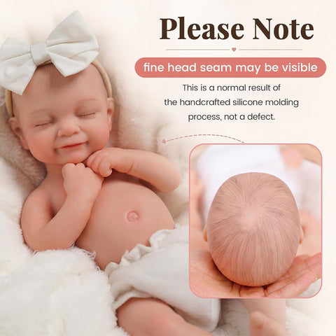 BABESIDE 12 Inch Full Body Silicone Reborn Baby Dolls