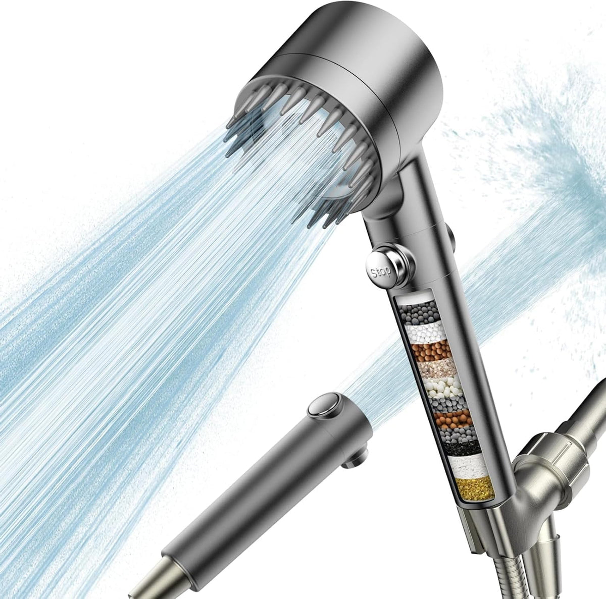 PWERAN Filtered Shower Head with Handheld,High Pressure Shower Heads Filter
