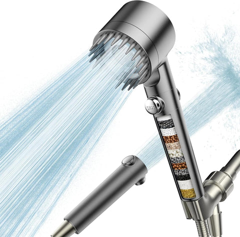 PWERAN Filtered Shower Head with Handheld,High Pressure Shower Heads Filter