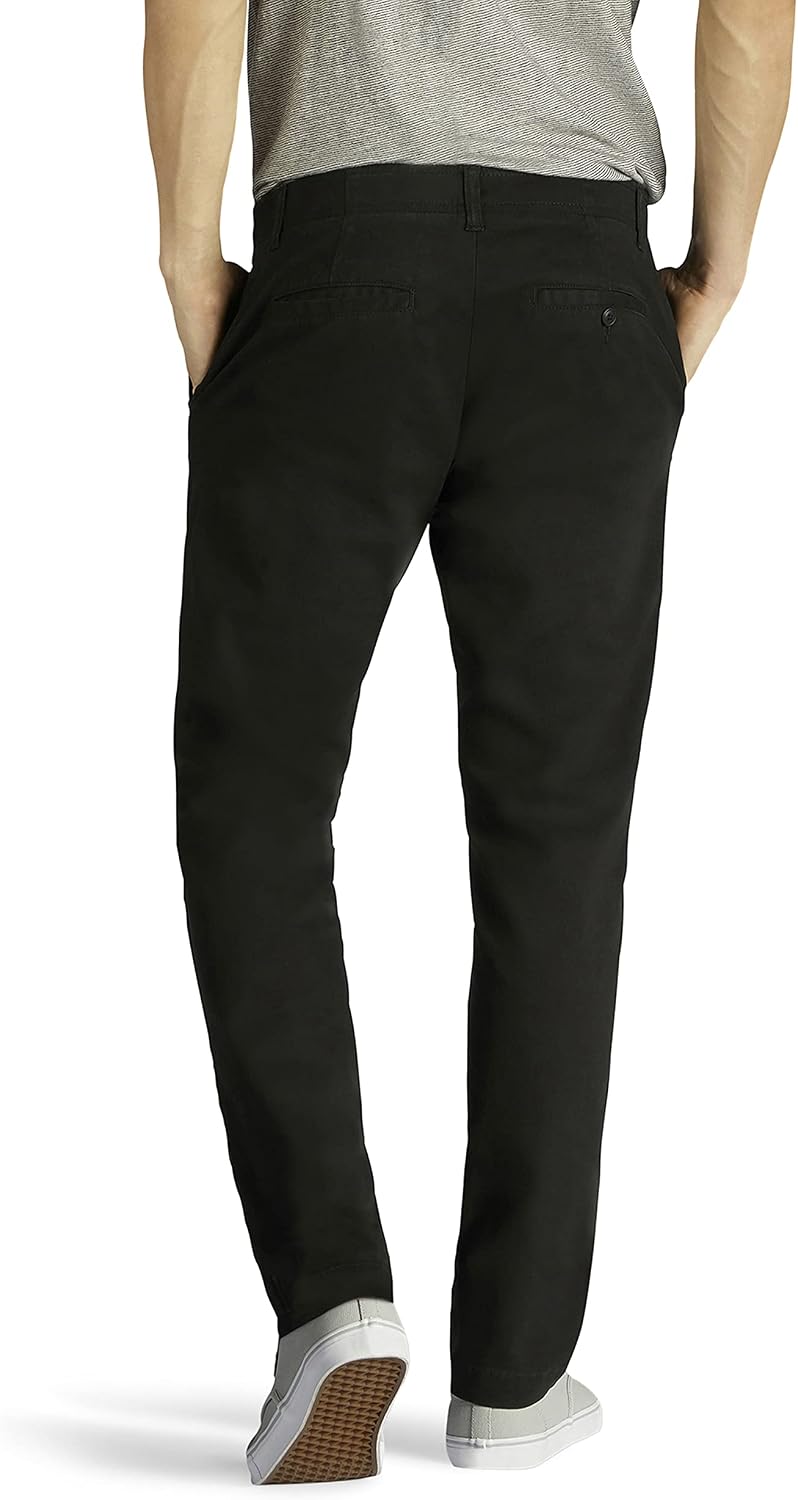 Lee Men's Extreme Motion Flat Front Slim Straight Pant
