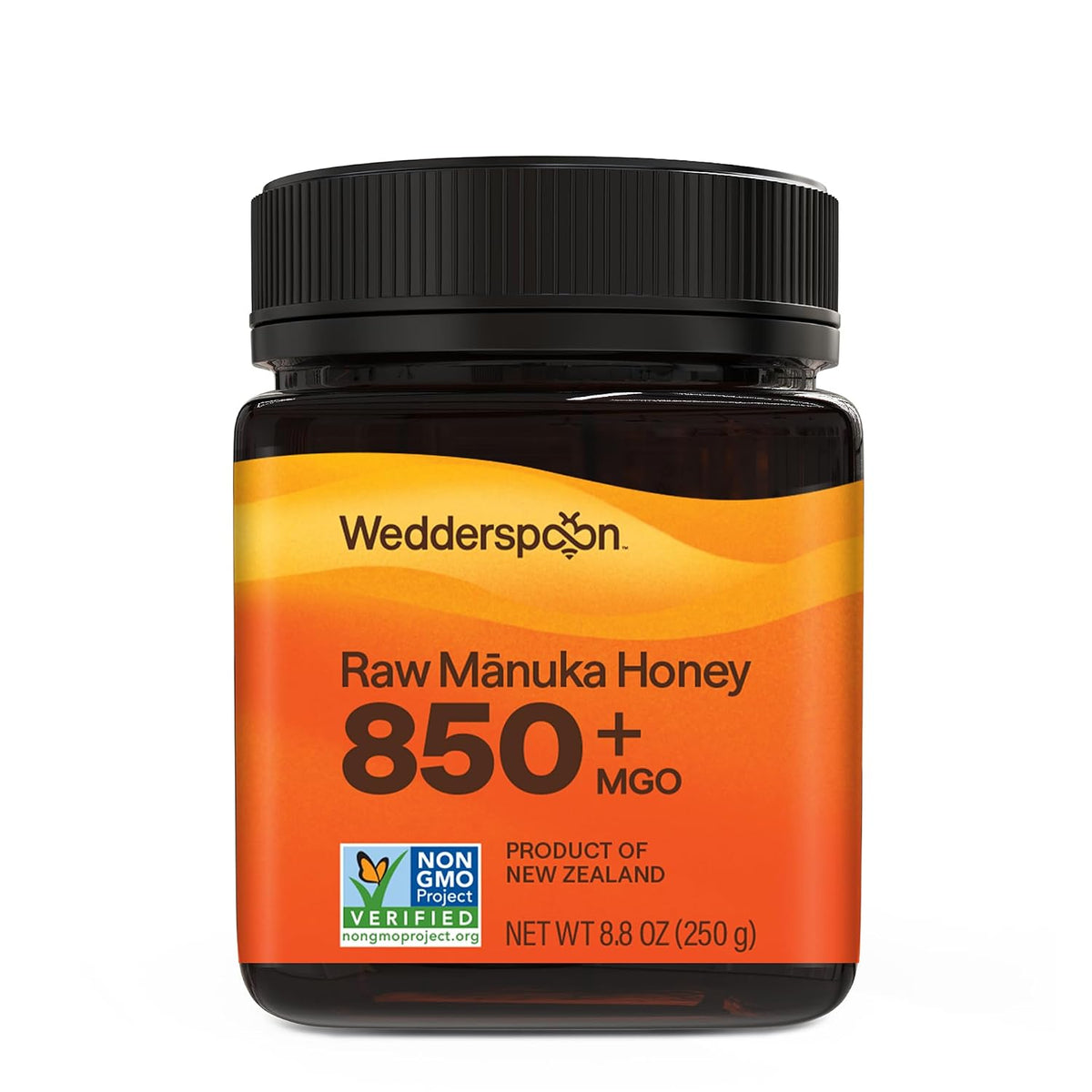 Wedderspoon Raw Manuka Honey 850+ MGO, 8.8 Oz