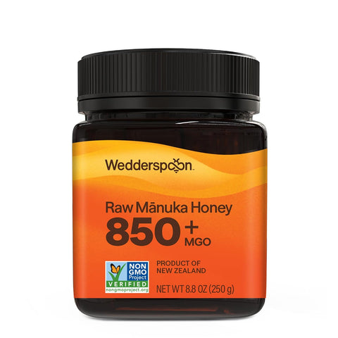Wedderspoon Raw Manuka Honey 850+ MGO, 8.8 Oz