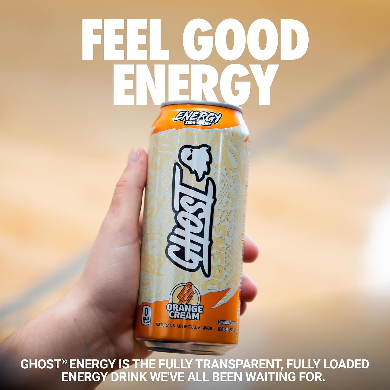 GHOST Energy Drink, Zero Sugars, Variety 18-Pack - 200MG Caffeine, 16oz