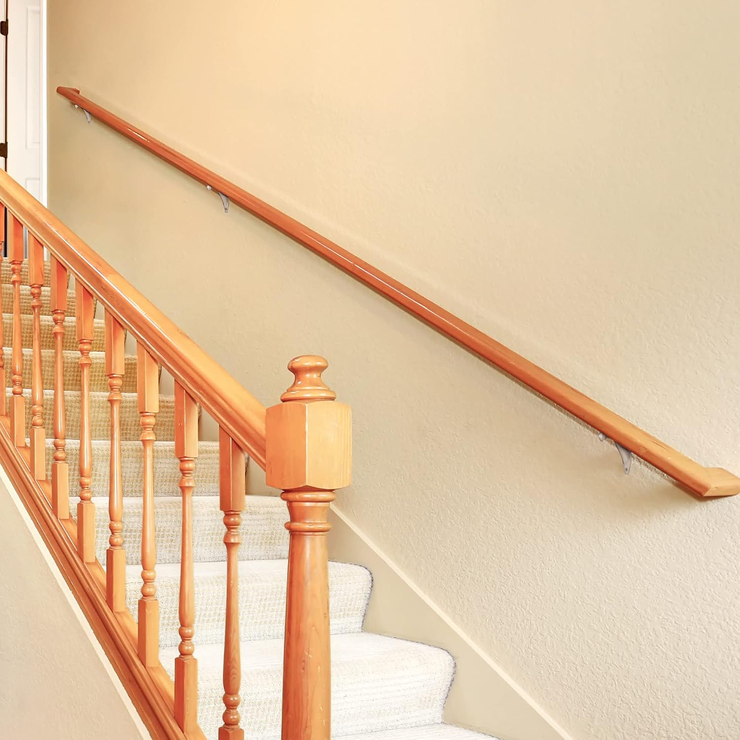 Design House Standard Handrail Bracket, Satin Nickel